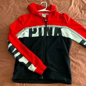 Black & red pink /vs sweater